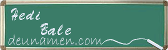 Hedi Bale Visitenkarte